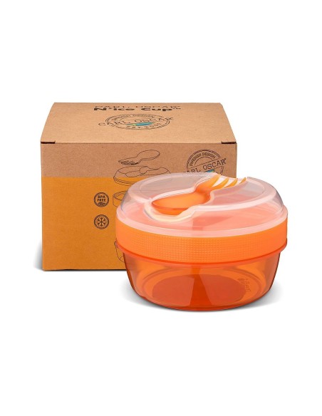 Caja almuerzo con tapa refrigerante N'ice Cup naranja