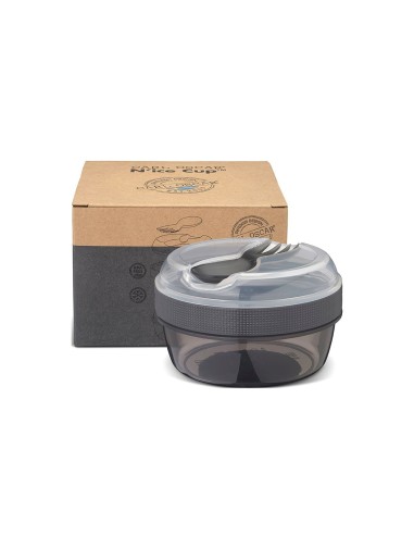 Caja almuerzo con tapa refrigerante N'ice Cup grey