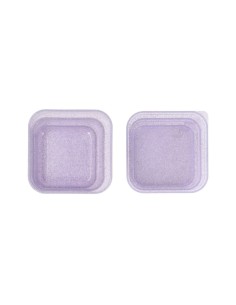 Pack 3 cajas almuerzo glitter Lilac 2