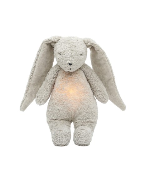 Peluche Luz-Sonido Conejo Orgánico Gray