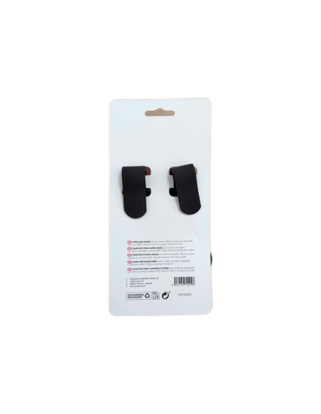 Pack 2 ganchos para silla de paseo negros