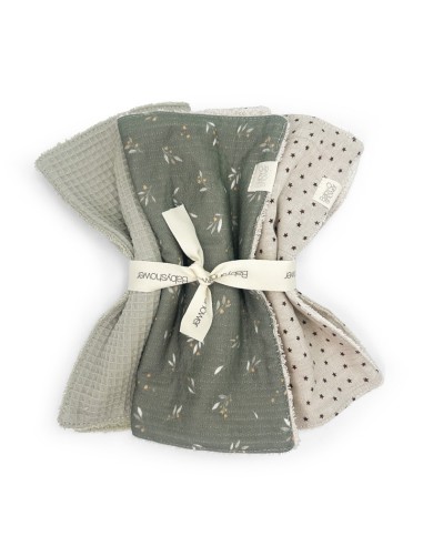 Pack 3 toallitas misty woods