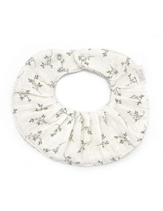 Babero fancy olive bloom