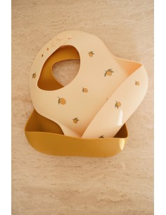 Pack 2 baberos de silicona lemon 2