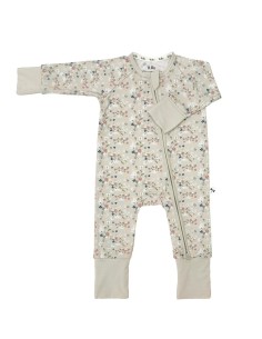 Pijama con cremallera bouquet