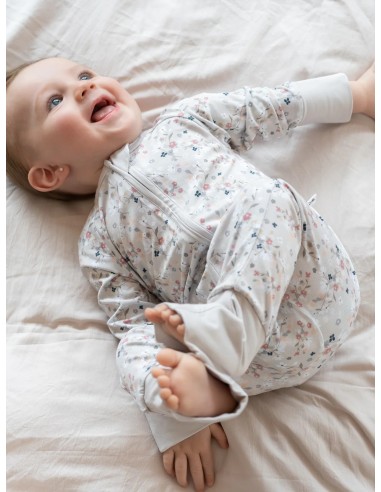 Pijama con cremallera bouquet