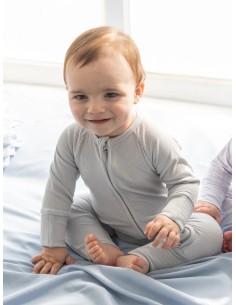 Pijama con cremallera baby blue 2
