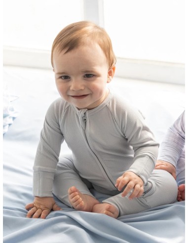 Pijama con cremallera baby blue