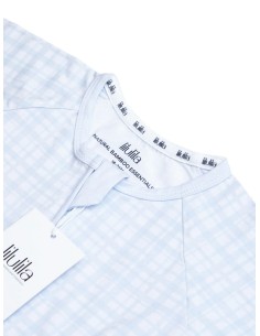 Pijama con cremallera blue vichy 2