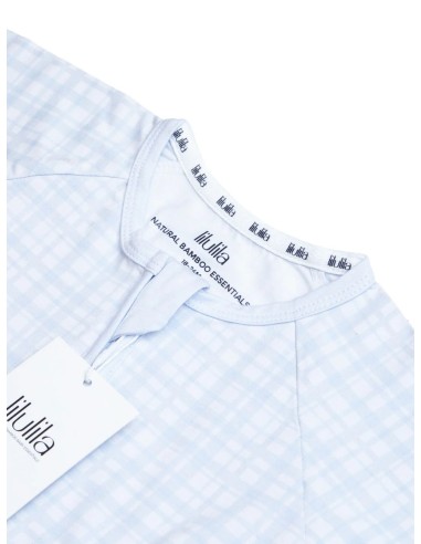 Pijama con cremallera blue vichy