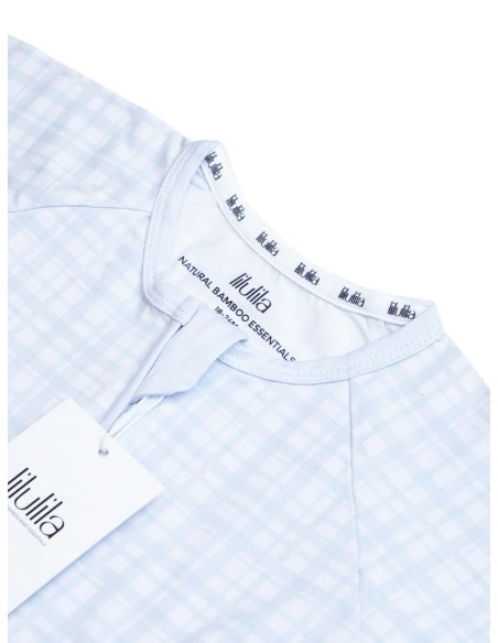 Pijama con cremallera blue vichy