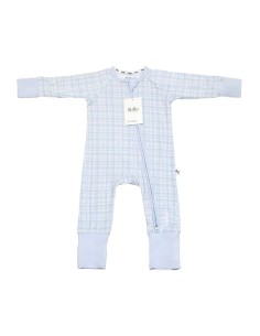 Pijama con cremallera blue vichy