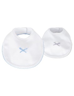 Babero diente de  rata celeste