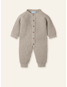 Pelele punto grueso simulado hecho a mano sin pies "musgo mooi" nuez