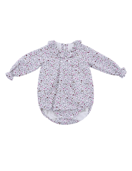 Pelele tela chips flores