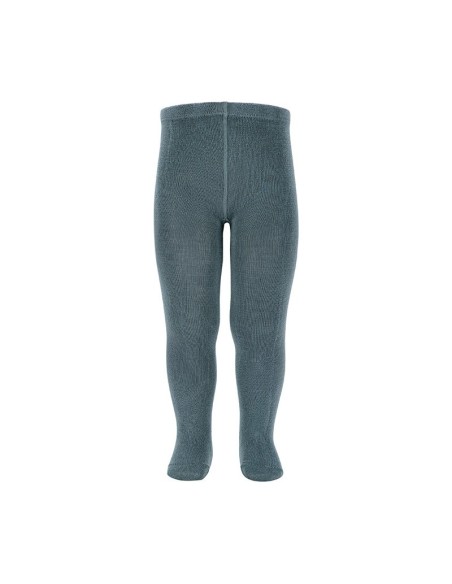 Leotardos basicos punto liso zinc