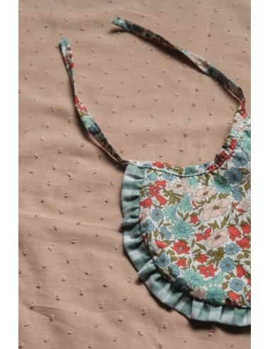 Babero newborn Lucia volante menta