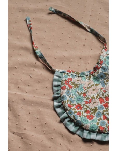 Babero newborn Lucia volante menta