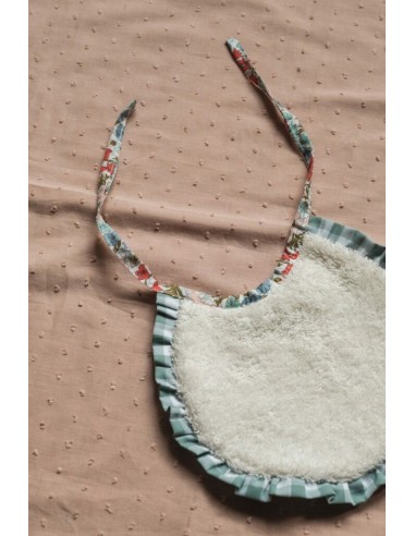 Babero newborn Lucia volante menta