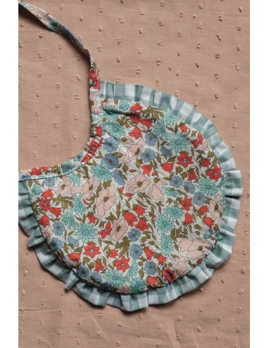 Babero newborn Lucia volante menta