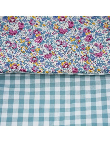 Saco vichy menta + Matilda