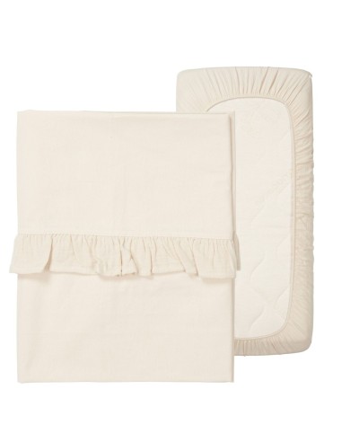 Juego de sábanas para moisés Faro warm white