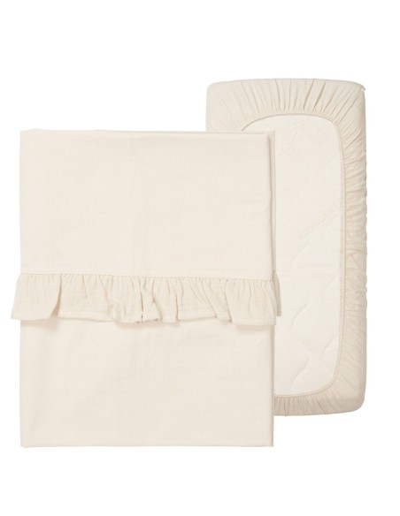 Juego de sábanas para moisés Faro warm white