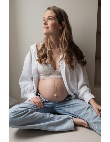 Llamador de ángeles luna gold