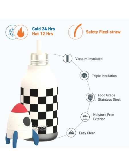 Botella térmica cohete