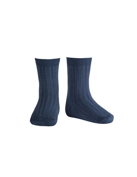 Calcetines cortos básicos canalé