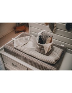 Funda cambiador wafel Amsterdam sand 2