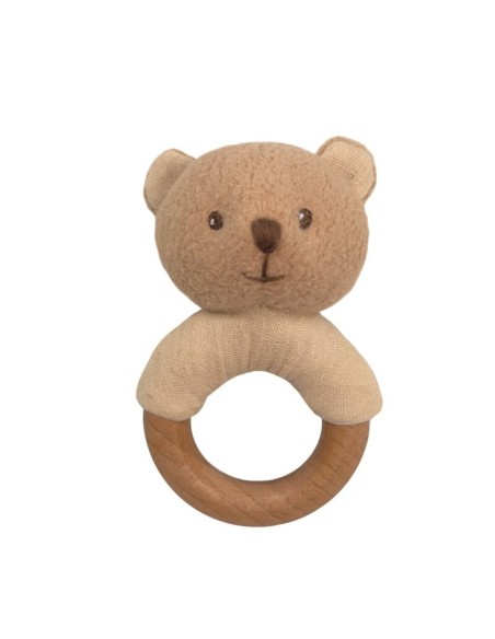 Sonajero de madera oso Marcel