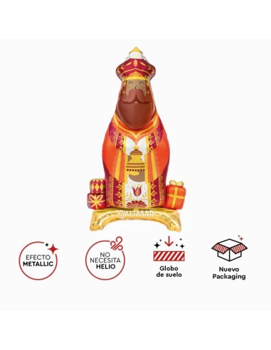 Globo Navidad rey Baltasar 110cm