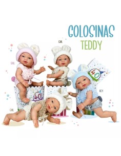 Muñecas golosinas Teddy azul