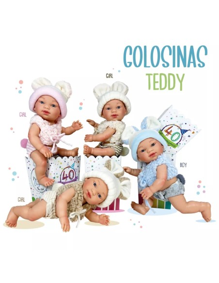 Muñecas golosinas Teddy azul