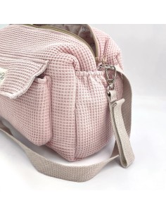 Bolsa cochecito camila waffle rose 2