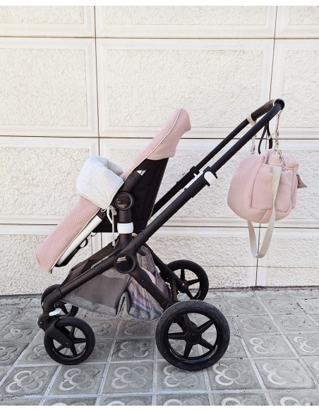 Bolsa cochecito camila waffle rose