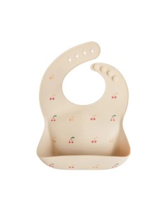 Babero silicona print cherries