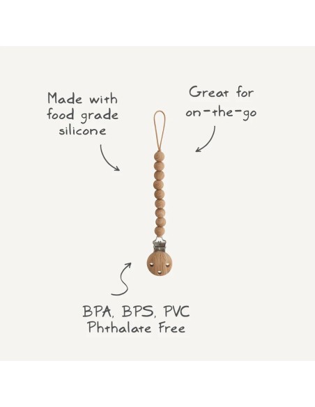 Cadena de chupete hera soft lilac