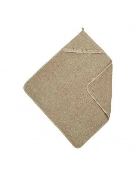 Capa de baño con volante 80x80 cm terry greige