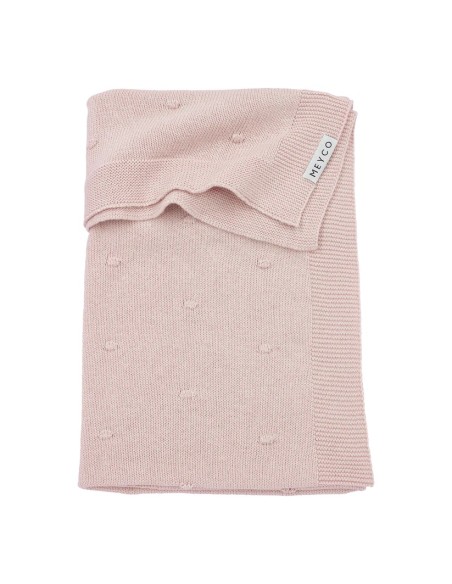 Manta minicuna algodon 75x100 cm rose
