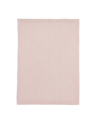 Manta minicuna algodon 75x100 cm rose
