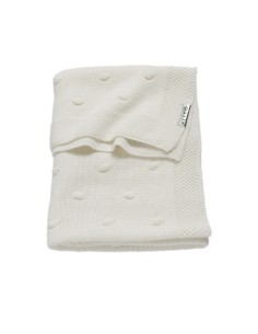 Manta minicuna algodon 75x100 cm offwhite