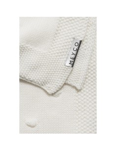 Manta minicuna algodon 75x100 cm offwhite 2