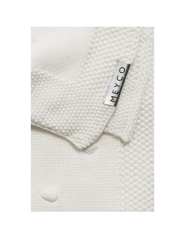 Manta minicuna algodon 75x100 cm offwhite