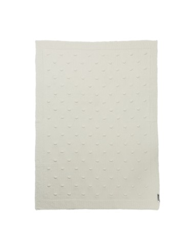 Manta minicuna algodon 75x100 cm offwhite