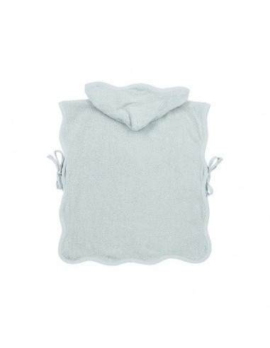 Poncho de baño terry wavy grey blue