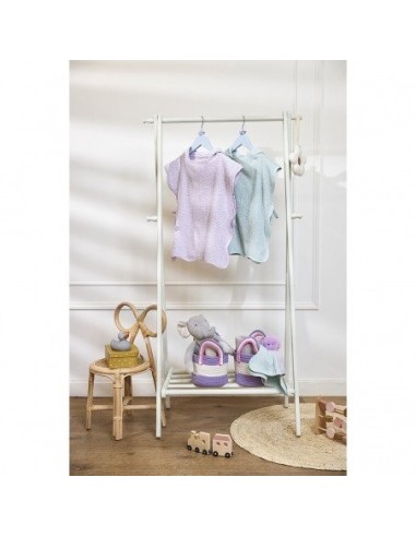 Poncho de baño terry wavy grey blue