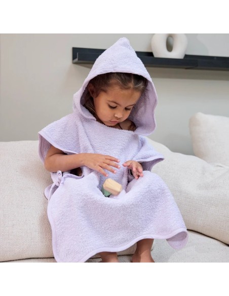 Poncho de baño terry wavy soft lavender
