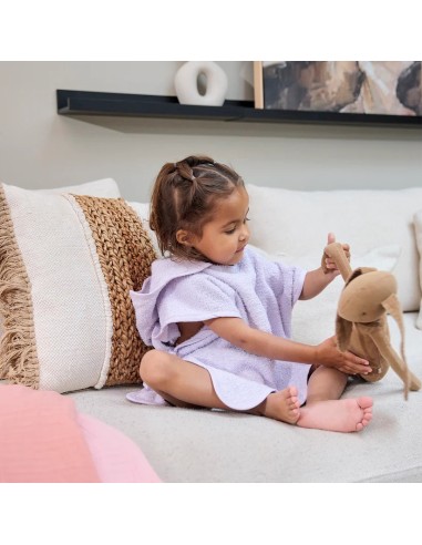 Poncho de baño terry wavy soft lavender